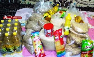 تهیه و توزیع سبد حمایتی بین نیازمندان شهرستان بهار