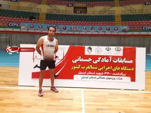 درخشش مربی تیم دو و میدانی باشگاه مقاومت بسیج زنجان در مسابقات شمالغرب کشور