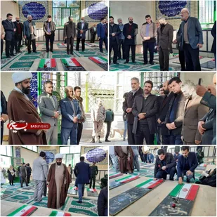 گلباران و غبارروبی مزار شهدای محله کهنک پیشوا