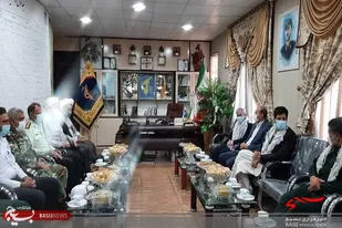 دیدار اعضای شورای تامین شهرستان ایرانشهر با فرمانده سپاه این شهرستان