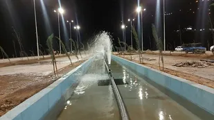 احداث سه آبنما در محوطه باغ ایرانی در آبیدر سنندج + تصویر