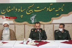 نشست سردار حمید دامغانی با پایوران سپاه ناحیه دامغان برگزار شد