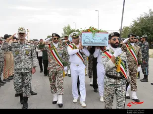 برگزاری مراسم تشییع پیکر مطهر شهدای گمنام در خارگ