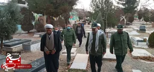 آغاز به کار فرمانده سپاه ناحیه شهرستان نظرآباد با تجدید میثاق با شهدا