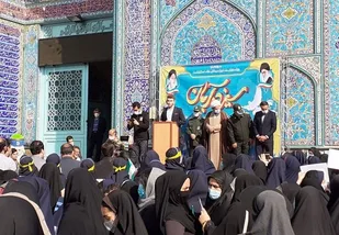 تجمع بزرگ ضد استکباری در شهرستان قرچک