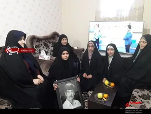 دیدار بسیجیان پایگاه عفاف بهار با خانواده شهید &laquo;اصلانی&raquo;