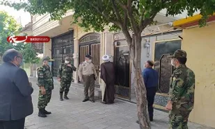 دیدار فرمانده مهمات نیروی زمینی ارتش با خانواده شهید &laquo;قمری&raquo;
