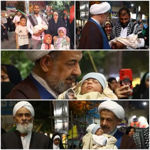 &laquo;علی&zwnj;آقا&raquo;؛ نوزاد تازه&zwnj;متولدشده&zwnj;ای که به جمع حاضران در میدان پیوست