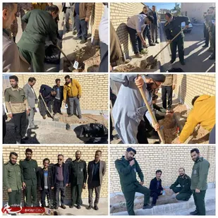 کاشت نهال با نام شهدا در حوزه مقاومت امام حسن مجتبی (ع) آرادان انجام شد