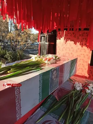 حضور کاروان شهدای اهالی بهشت در شهر سرداران شهیدحسین قجه ای و محمدعلی شاهمرادی