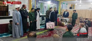 مراسم تکریم و معارفه فرمانده پایگاه مقاومت بسیج محمد رسول الله(ص) روستای پوده دهاقان