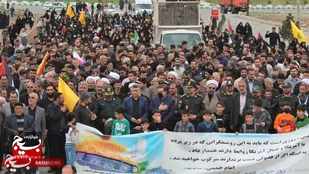 راهپیمایی روز جهانی قدس در شهرستان اشتهارد برگزار شد+ تصاویر
