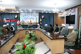 حضور مدیران و اساتید حوزه علمیه استان در سپاه الغدیر و محکوم نمودن اقدام پارلمان اروپا