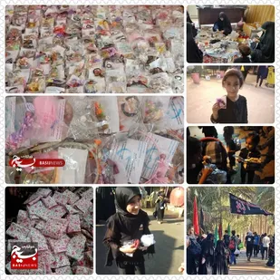 اهدای ۲ هزار ۵۰۰ هدیه فرهنگی بانوان شاندیزی به زائران کوچک اربعین/ترویج فرهنگ فرزندآوری در پویش" غدیر تا اربعین"