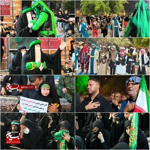 میدان قدس (فلکه دله) غرق در ماتم؛ طنین نوای &laquo;مادران حسینی&raquo; برای کوچک&zwnj;ترین سرباز کربلا