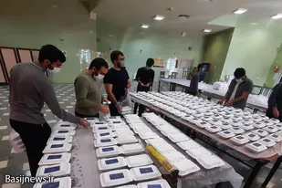 تهیه و توزیع ۲۵۰ پرس غذا به همت پایگاه شهدای مرصاد همدان
