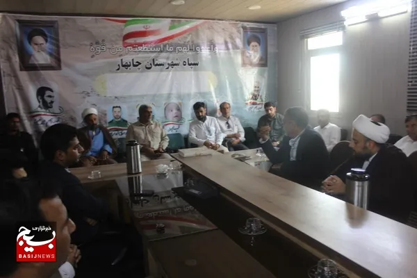 دیدار مدیران ادارت شهرستان چابهار با سرهنگ سارانی