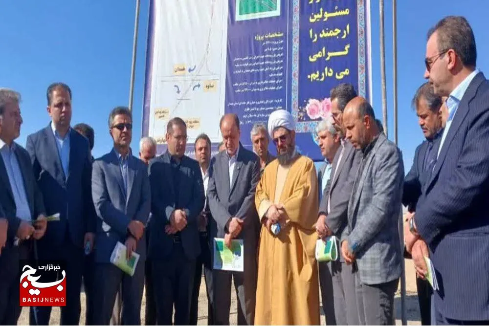 کلنگ‌زنی پروژه تقاطع دسترسی پل جهان‌آباد فامنین به آزادراه کربلا