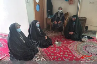 بسیجیان روستا مومن آباد با پیشکسوتان دیدار کردند