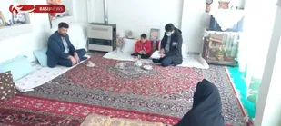 دیدار رزمندگان گردان ۱۲۴ امام حسین علیه السلام با خانواده شهید یدالله پریشانی