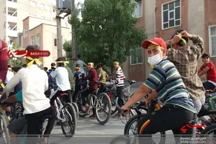 همایش دوچرخه&zwnj;سواری حلقات صالحین حوزه شهید صوفی همدان