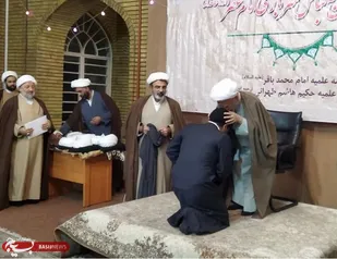 مراسم عمامه گذاری طلاب حوزه علمیه امام محمد باقر علیه السلام تهران برگزار شد