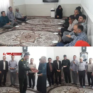 دیدار وتکریم خانواده های شهید حسین حیدری و شهید علی حمیدی