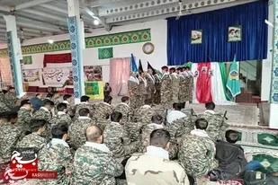 &nbsp;بسیجی باید میدان&zwnj;دار باشد/ برگزاری مراسم نمایش اقتدار بسیجیان در فریمان+عکس