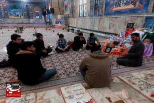 مراسم عید دیدنی با شهدا با حضور بسیجیان سرخه برگزار شد