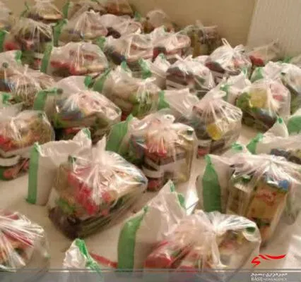آماده سازی و توزیع  بسته های معیشتی