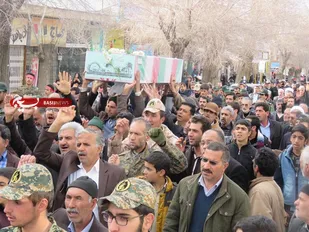 مراسم استقبال از شهدای گمنام در شهر بروجن برگزار شد