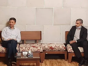 دیدارفرمانده ناحیه کیش بارئیس سازمان بنیاد مستضعفان کشور