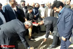 کلنگ&zwnj;زنی مرکز خدمات جامع سلامت شهری روستایی فیروزان+تصاویر