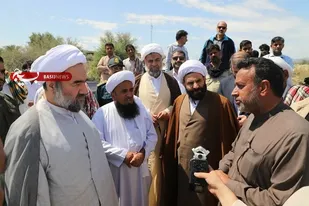 بازدید نماینده ولی فقیه در سیستان و بلوچستان از مناطق سیل زده بخش تلنگ شهرستان قصرقند