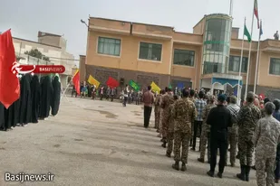 صبحگاه مشترک نیروهای نظامی و انتظامی شهرستان بهار