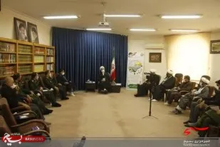 دیدار مسئولین سپاه استان قم با آیات عظام حسینی بوشهری و اعرافی در روز جهانی مسجد