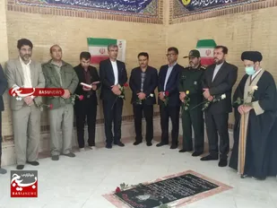 عطرافشانی گلزار شهدا دیّر به مناسبت دهه فجر