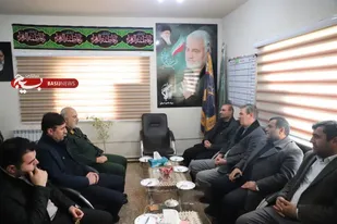 دیدار مدیران شرکت عمران سهند با فرمانده سپاه اسکو