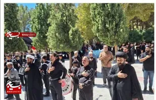 شهرستان کوهبنان در سوگ شهادت امام رئوف (ع) سیاه پوش شد