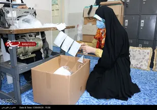 بازدید مسئول بسیج جامعه زنان کشور از فعالیت گروه های جهادی بانوان سپاه شهری ری