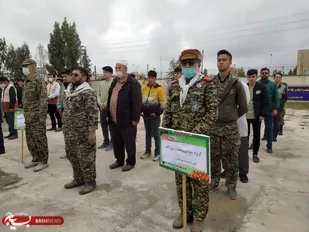 برگزاری رزمایش جهادگران فاطمی شهرستان گمیشان