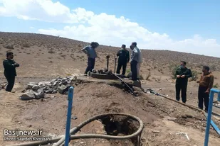 بازدید فرمانده سپاه ناحیه دامغان از پروژه های انتقال آب شرب