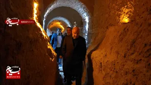 حضور وزیر کار در عمیق&zwnj;ترین قنات جهان در گناباد