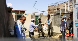 بازسازی و مرمت خانه محروم توسط جهادگران گروه جهادی شهید حاج قاسم سلیمانی شهرستان اشتهارد