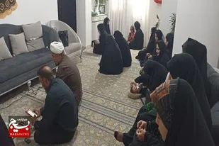 برگزاری مراسم عزاداری و ختم سفره صلوات در پایگاه حضرت آمنه با محوریت زیارت عاشورا