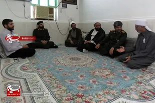 دیدار مسئولان سپاه کنگان با امام جمعه اهل سنّت سیراف