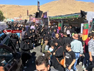 پیاده روی جاماندگان اربعین در زنجان+تصاویر