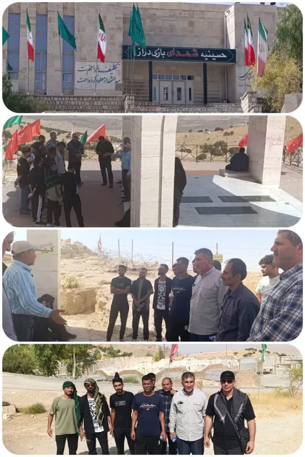 بسیجیان کاروان راهیان نور شهرستان کردکوی در دومین روز از اردوی راهیان نور غرب کشور، از یادمان شهدای بازی&zwnj;دراز بازدید کردند.