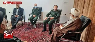 ادامه دیدارهای نوروزی فرمانده سپاه استان قم با علما و اساتید برجسته حوزوی