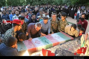 تشییع شهدای گمنام در شهرستان سامان